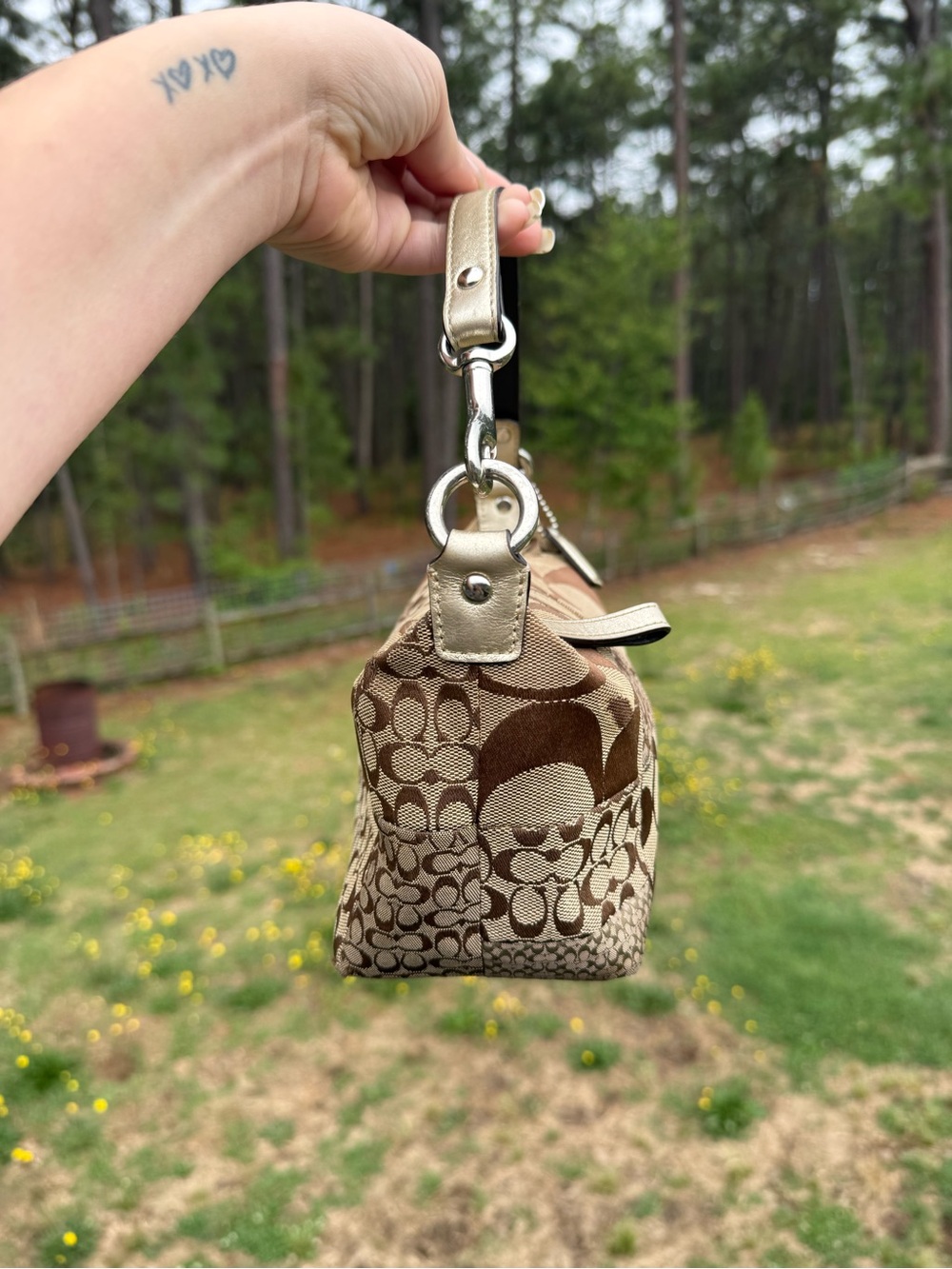 Coach Signature Patchwork Mini Bag - Picture 2 of 7